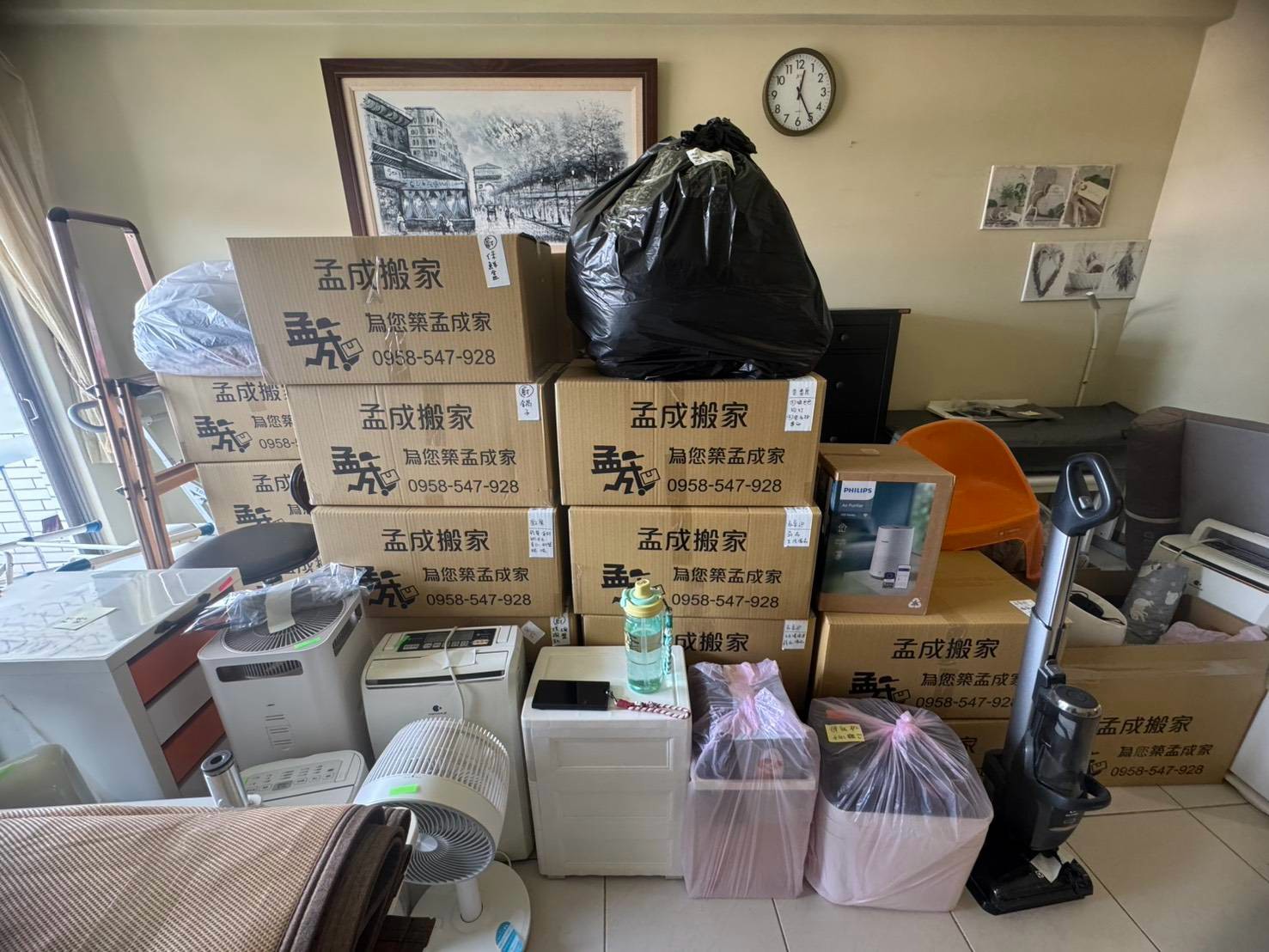 孟成搬家與拾光整理合作搬遷