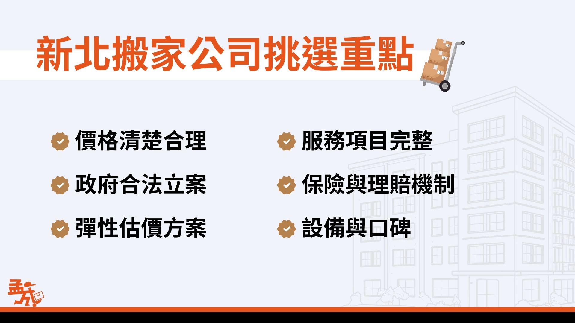 搬家公司挑選重點